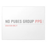 No pubes group  Notepads