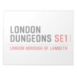 london dungeons  Notepads