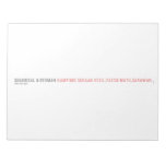 SHAHRIZAL B OTHMAN  Notepads