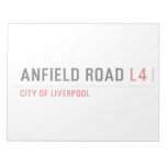Anfield road  Notepads