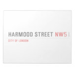 Harmood street  Notepads
