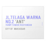 jl.telaga warna no.2  Notepads