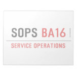 SOPS  Notepads