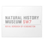 natural history museum  Notepads