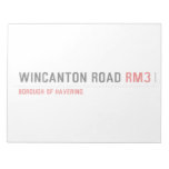 WINCANTON ROAD  Notepads