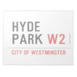HYDE PARK  Notepads