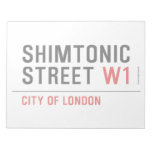 Shimtonic Street  Notepads