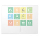 Pastel 
 music
 clothes
   Notepads