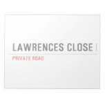 Lawrences CLose  Notepads