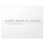 DANIEL BUAR  Notepads