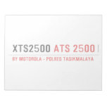 XTS2500  Notepads
