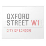 oxford street  Notepads