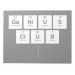 GENIUS
 CLUB
   Notepads