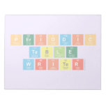 Periodic
 Table
 Writer  Notepads