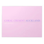 coral cresent  Notepads