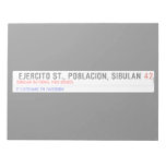  Ejercito st., poblacion, sibulan  Notepads