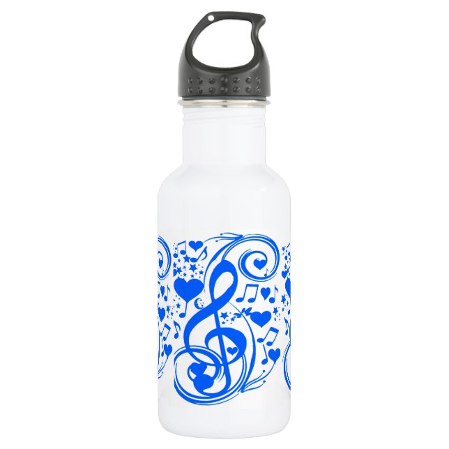 Notes 0f Love_ Stainless Steel Water Bottle (Front)