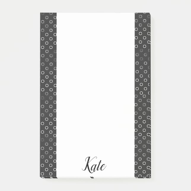 Notes Black and White Circles (Front)