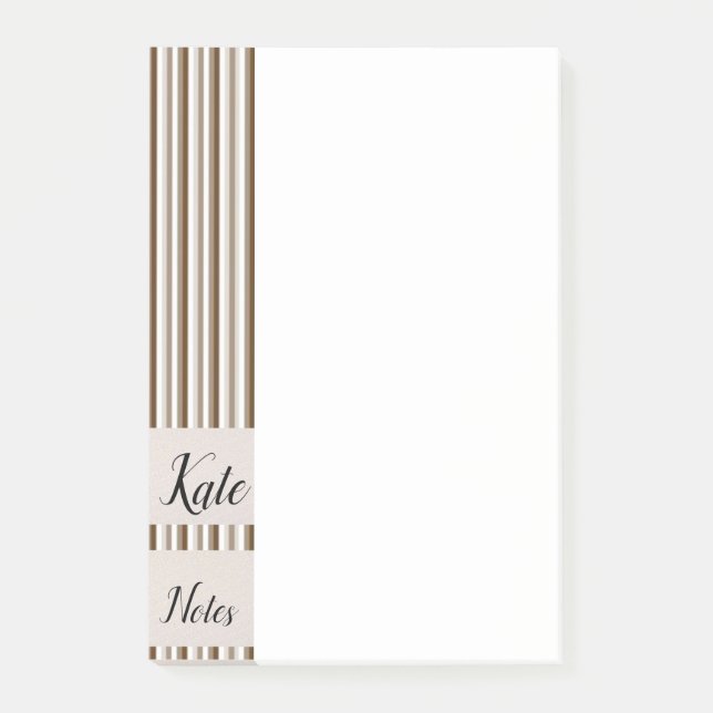 Notes Brown Stripes (Front)