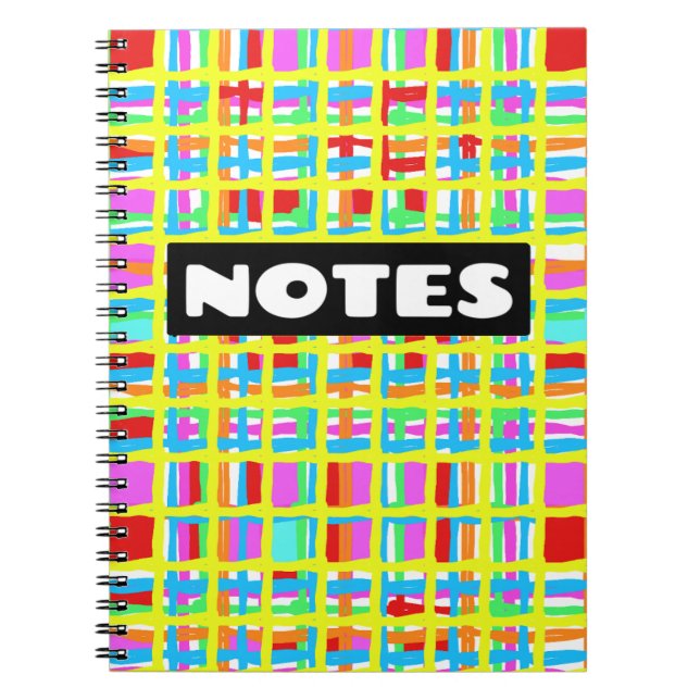 "NOTES" Colorful Notebook/Journal Notebook (Front)