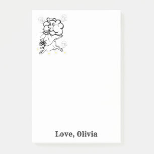 Notes Cow Clouds Coloring Post it Note