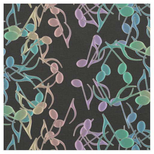 Notes for Days Musical Notes Pattern 2 Fabric