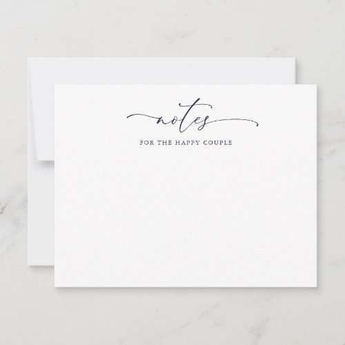 Notes for the Couple Wedding Advice Card