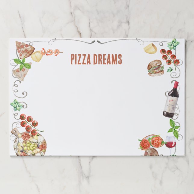 Notes from a Pizza Dream Paper Pad (Front)