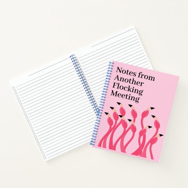 Notes from Another Flocking Meeting Funny Office Notebook (Inside)