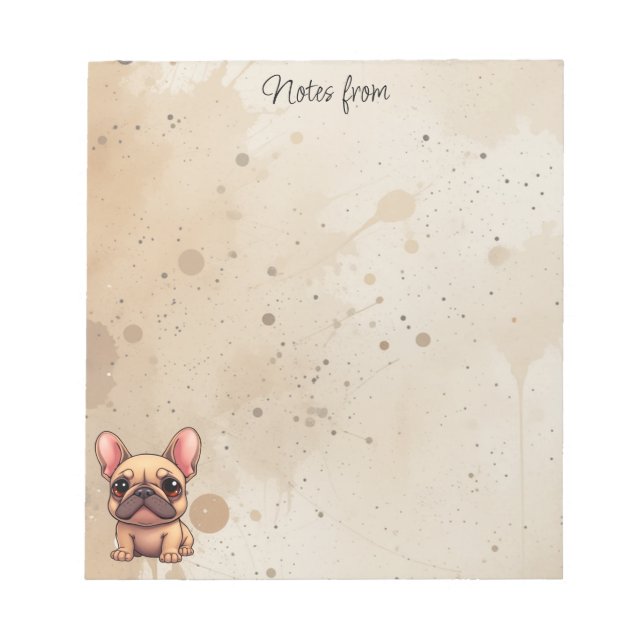 Notes from French Bulldog Pet Dog Animal (Front)