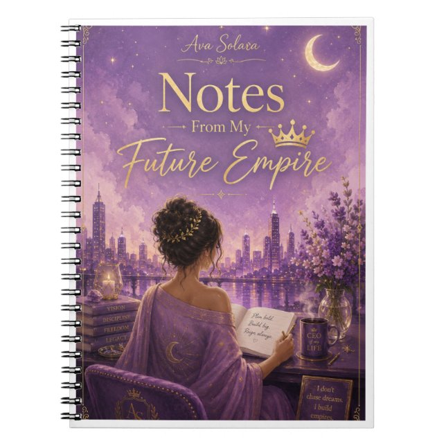  Notes From My Future Empire Ava Solara Journal (Front)
