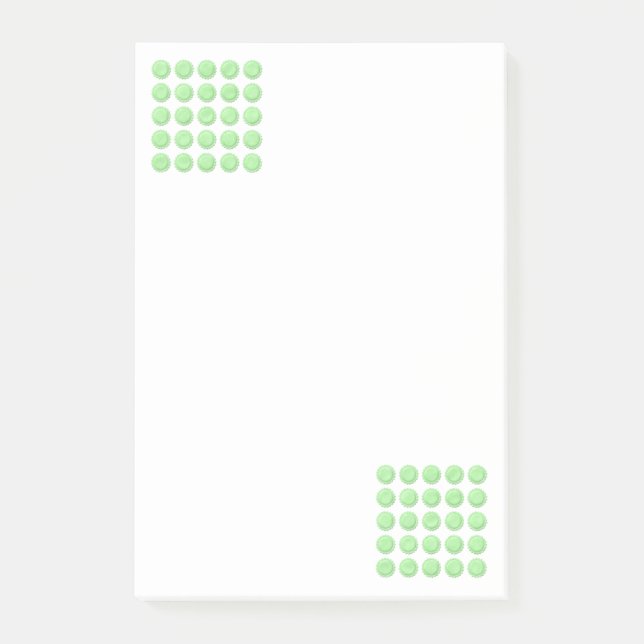 Notes Green Flowers  (Front)