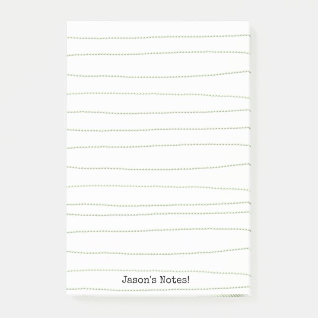 Notes Green Lines  (Front)