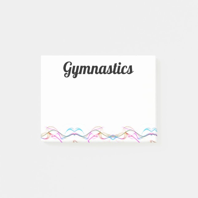 Notes - Gymnastics 4" x 3" (Front)