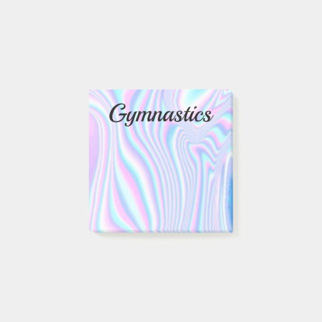 Notes - Gymnastics - Swirly Colors (Front)