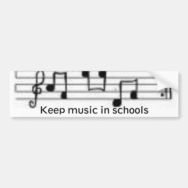 notes, Keep music in schools Bumper Sticker (Front)