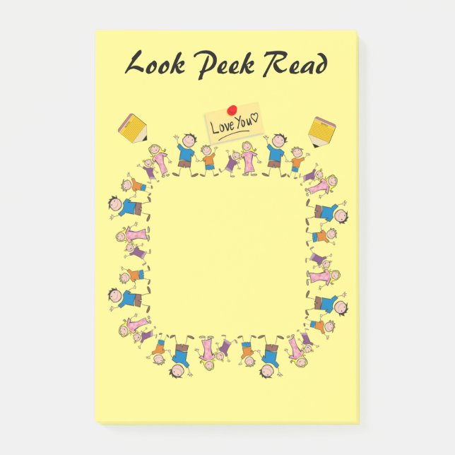 Notes Kids Notes Look Peek Read (Front)