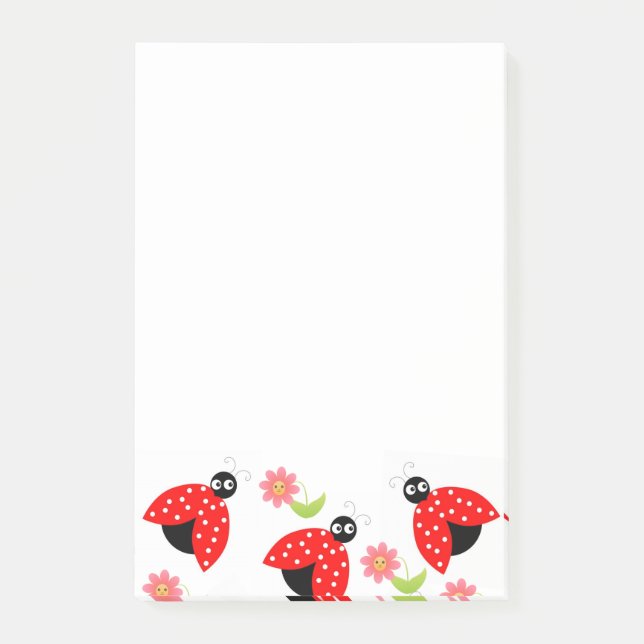 Notes Ladybug Floral (Front)
