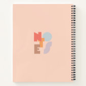 Notes Modern Bold Letters Personalized Name Photo Notebook (Back)