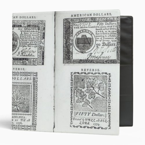 Notes of the Continental Currency 3 Ring Binder