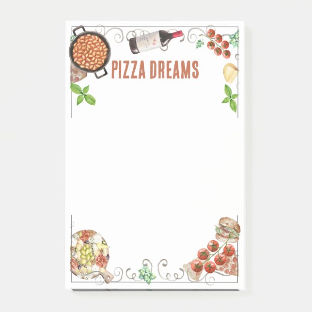 Notes on Pizza Dreams (Front)