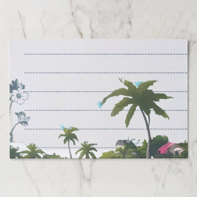  Notes on the Beach Custom Post it Notes Paper Pad (Front)