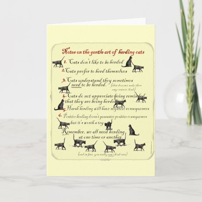 Notes on the Gentle Art of Herding Cats (Front)