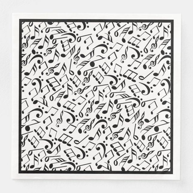 Notes Paper Dinner Napkins (Front)