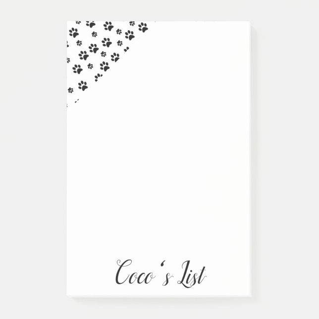 Notes Paws Cat Kitten Dogs Puppy (Front)