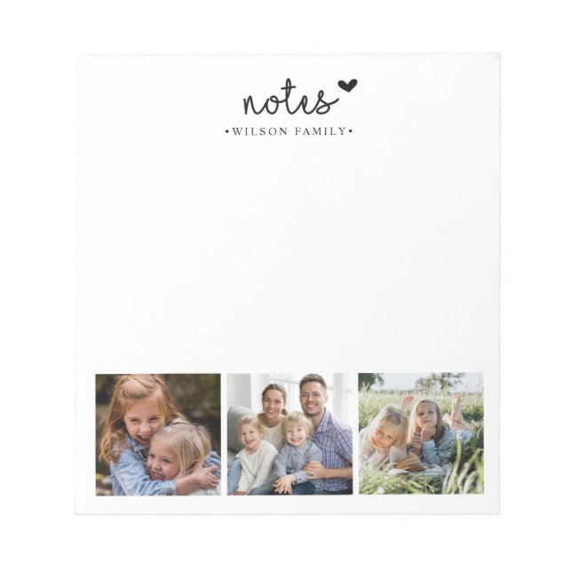 Notes Photo Collage Family  (Front)