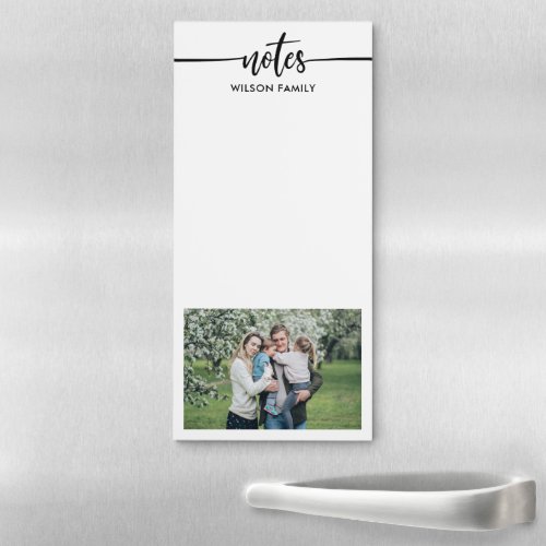 Notes Photo Family  Magnetic Notepad