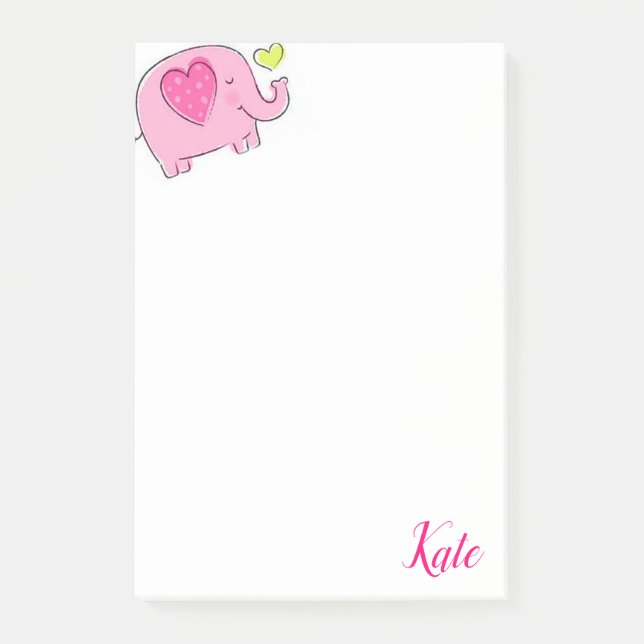 Notes Pink Elephant (Front)