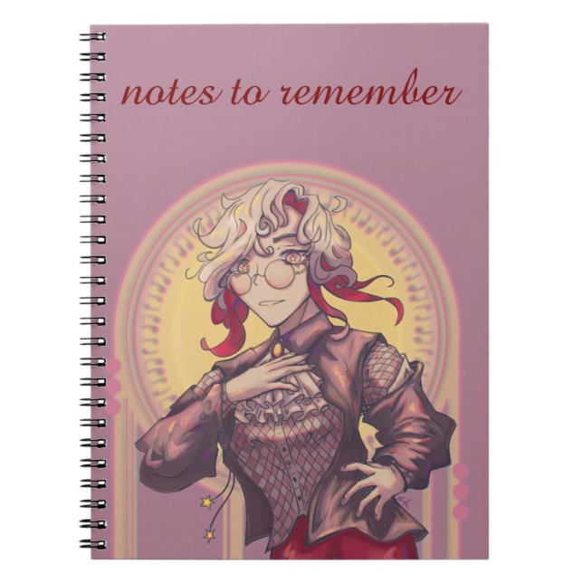 Notes to remember, anime, Citrine Notebook (Front)