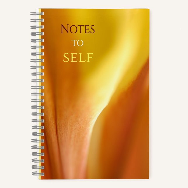 "Notes to Self" Spiral Notebook (Front)